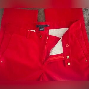 NWOT Ladies Ralph Lauren Golf Red Corduroy Pants Size 12. 31’ Inseam/35” waist